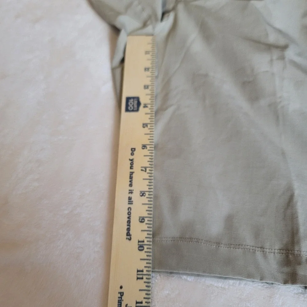 Hang Ten Hybrid Shorts Mens 32 Khaki‎ Tan Glen Plaid Stretch Quick Dry Casual
